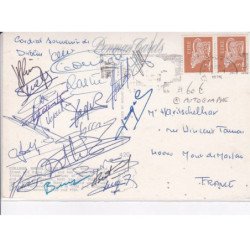 RUGBY: autographe, college green, dublin - très bon état