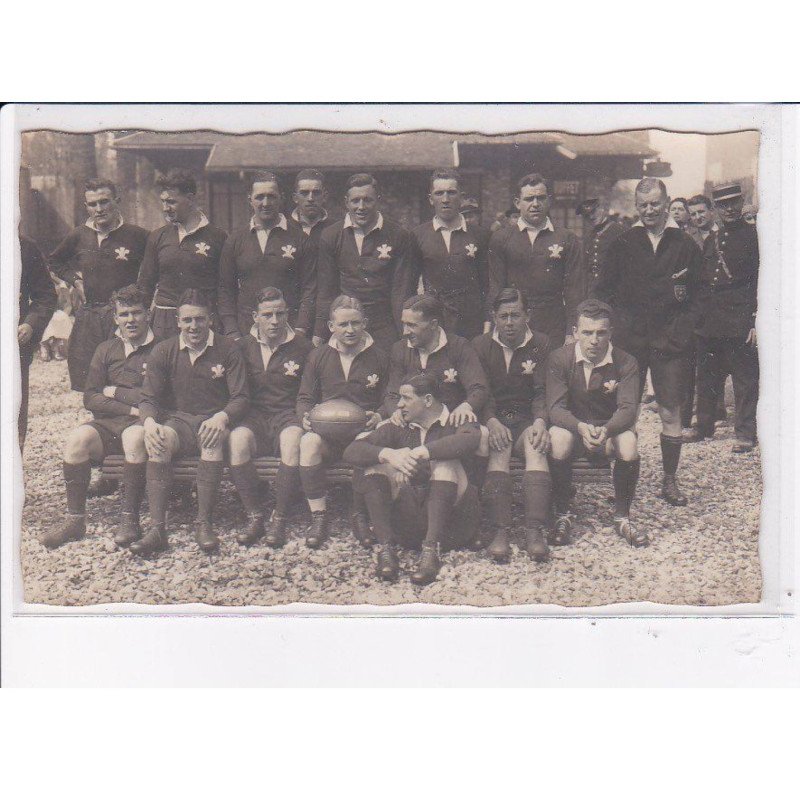 RUGBY: 6 CPA, france pays de galles, 21 avril, 1930 - très bon état