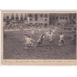 RUGBY: firenze, piazza della dignoria partita di calcio in costulme - très bon état