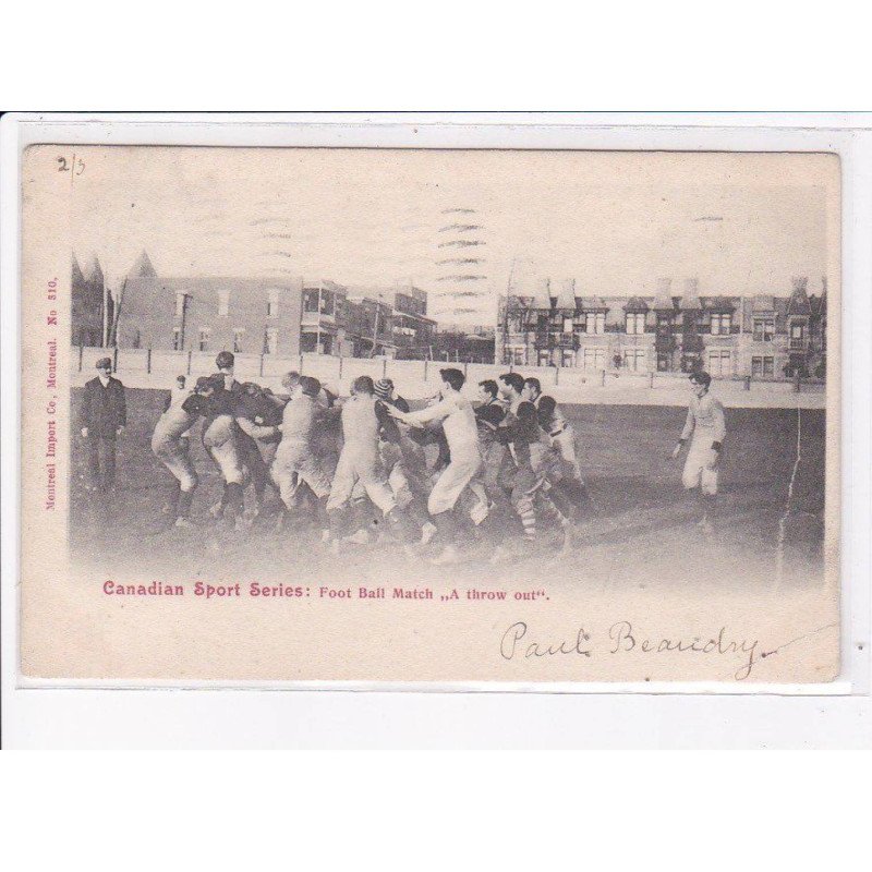 RUGBY: canadian sport series football match "a throw out" - état