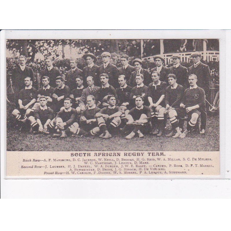 RUGBY: south african rugby team - très bon état