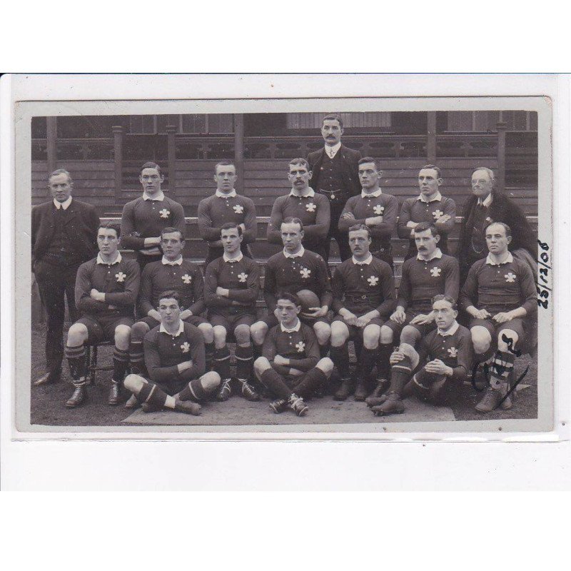 RUGBY: wales new zealand team 1906 - très bon état