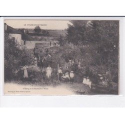 LA FOLIE-CHANTRAINE: l'étang et le restaurant weiss - très bon état