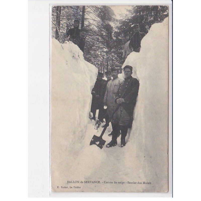 VOSGES: ballon de sevrance, corvée de neige, sentier des mulets - très bon état