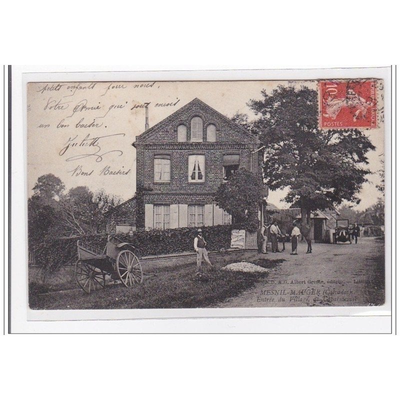 MESNIL-MAUGER : entré du village - tres bon etat