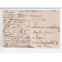 SENS: le cortège officiel se rendant à la pose de la première pierre du pont d'yonne - état