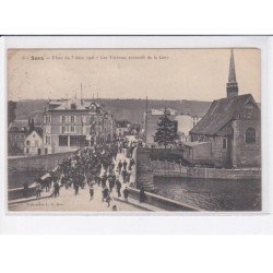 SENS: fêtes du 3 juin 1906, les vétérans revenant de la gare - très bon état