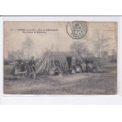 YERRES: bois de gros-bois, une cabane de bûcherons - état