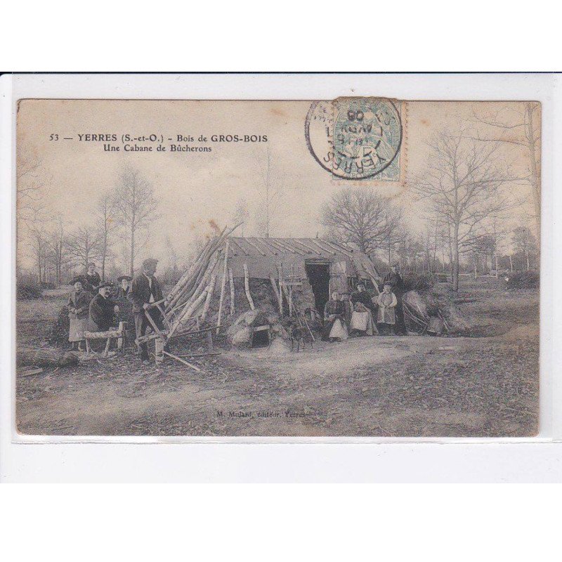 YERRES: bois de gros-bois, une cabane de bûcherons - état
