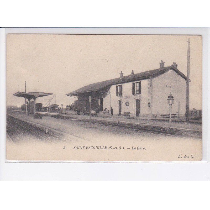 SAINT-ESCOBILLE: la gare - état