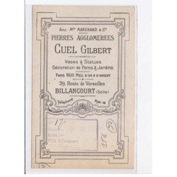 BOULOGNE-BILLANCOURT: pierres agglomérées Cuel Gilbert, vases et statues, singe - très bon état