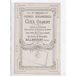 BOULOGNE-BILLANCOURT: pierres agglomérées Cuel Gilbert, vases et statues - très bon état