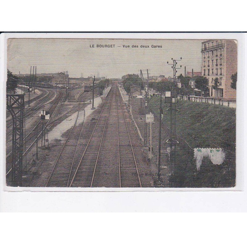 LE BOURGET: vue des deux gares - état