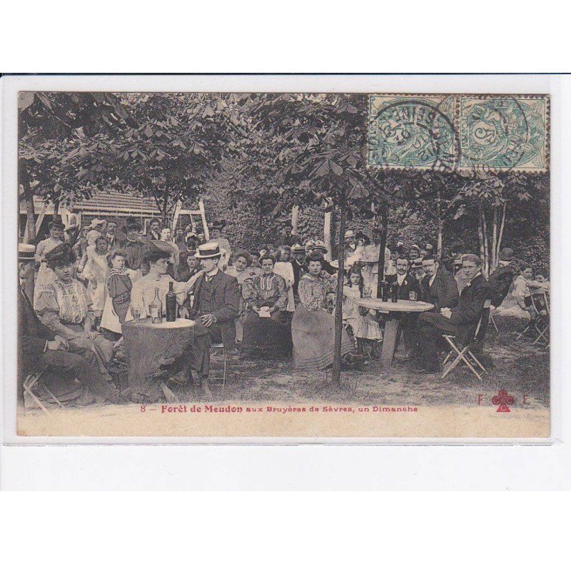 MEUDON: forêt de meudon aux bruyères de sèvres, un dimanche - très bon état