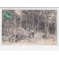 BAINS: les fouillis, meules à charbons - état