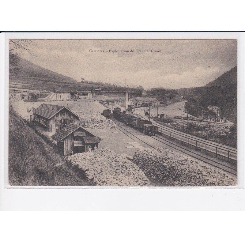 CARRIERES: exploitation de trapp et granit - très bon état