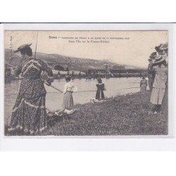 SENS: concours de pêche à la ligne du 17 septembre 1905 dans l'ile sur la fausse-rivière - très bon état