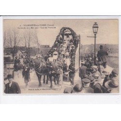 VILLENEUVE-sur-YONNE: cavalcade du 7 mai 1922, char des provinces - très bon état