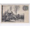 VILLENEUVE-sur-YONNE: cavalcade d'avril 1907, attelage, la cigale et la fourmi - très bon état