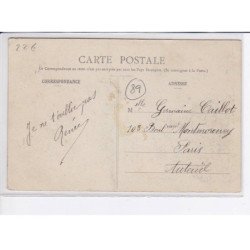 VILLENEUVE-sur-YONNE: cavalcade d'avril 1907, attelage, la cigale et la fourmi - très bon état