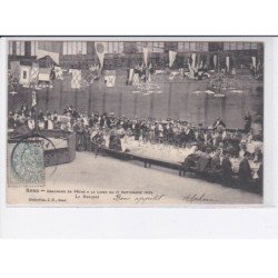 SENS: concours de pêche à la ligne du 17 septembre 1905, le banquet - très bon état