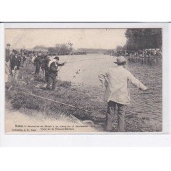 SENS: concours de pêche à la ligne du 17 septembre 1905, quai de la fausse-rivière - très bon état