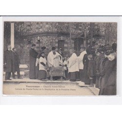 VAUCRESSON: chapelle sainte-hélène, lecture du procès-verbal de la bénédiction de la première pierre - très bon état