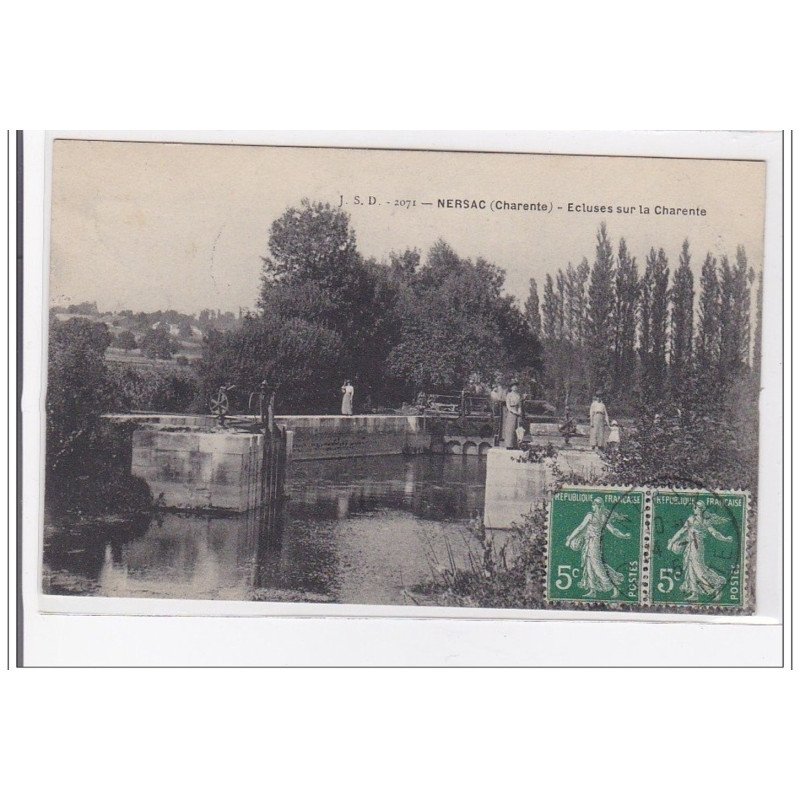 NERSAC : ecluses sur la charente - tres bon etat
