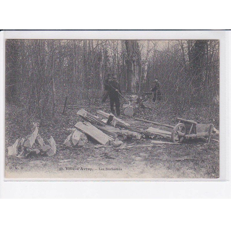 VILLE-D'AVRAY: les bûcherons, bois - très bon état