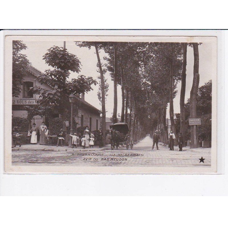 BOULOGNE-BILLANCOURT: ile saint-germain, avenue du bas meudon - très bon état