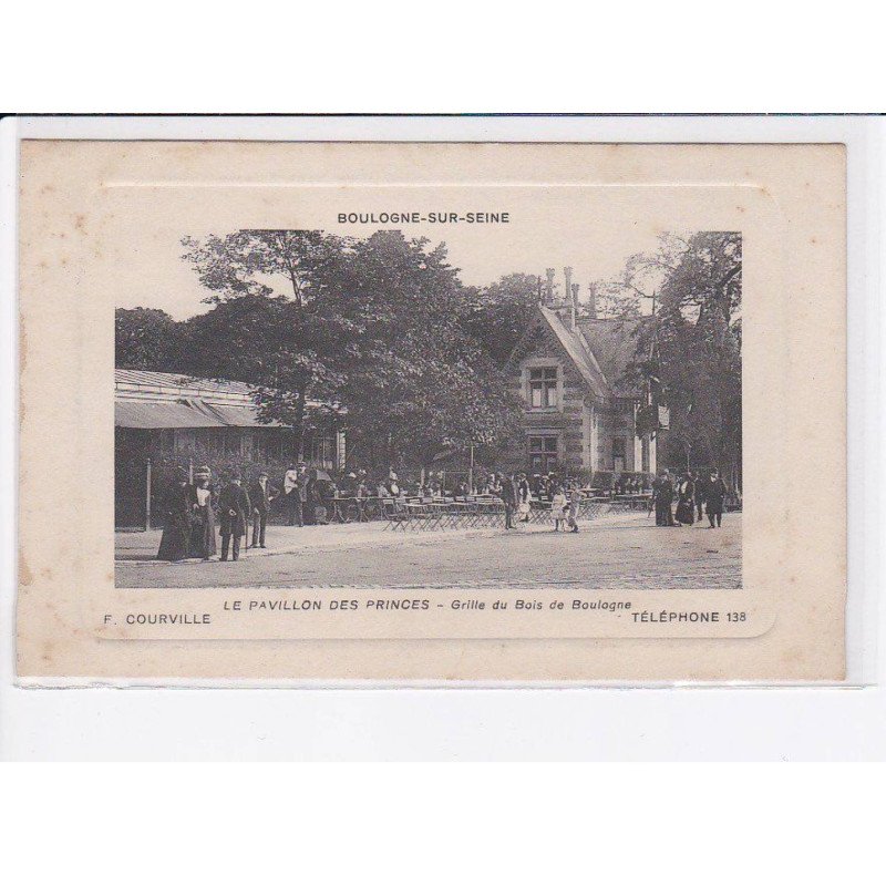 BOULOGNE: le pavillon des princes, grille du bois de boulogne - très bon état