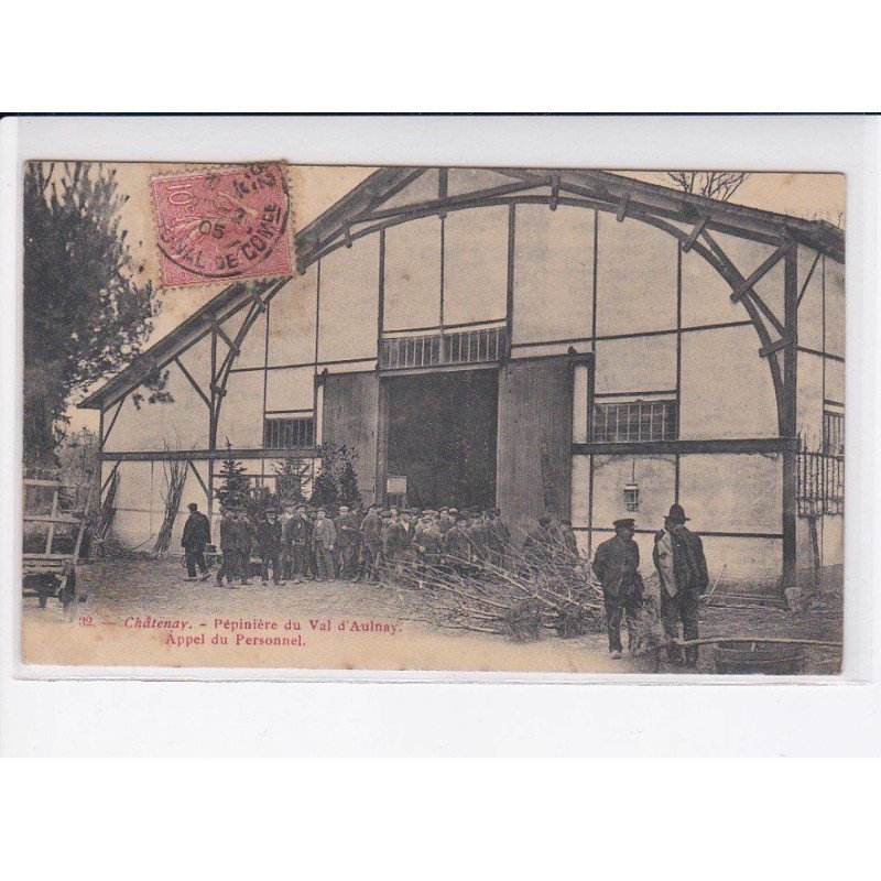 CHATENAY: pépinière du val d'aulnay, appel du personnel - très bon état