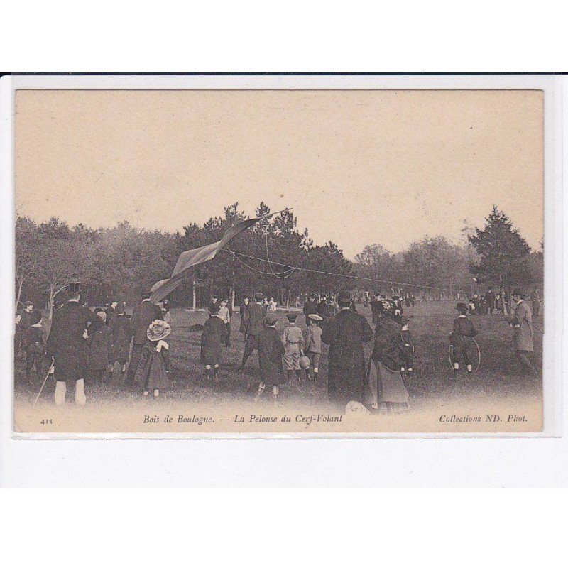 BOIS DE BOULOGNE: la pelouse du cerf-volant - état