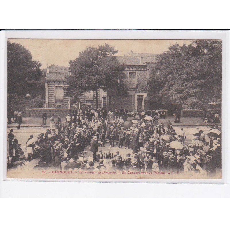 BAGNOLET: les plaisirs du dimanche, un concours avenue pasteur - état