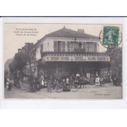 VILLEMOMBLE: café du rond-point, place de la gare - état