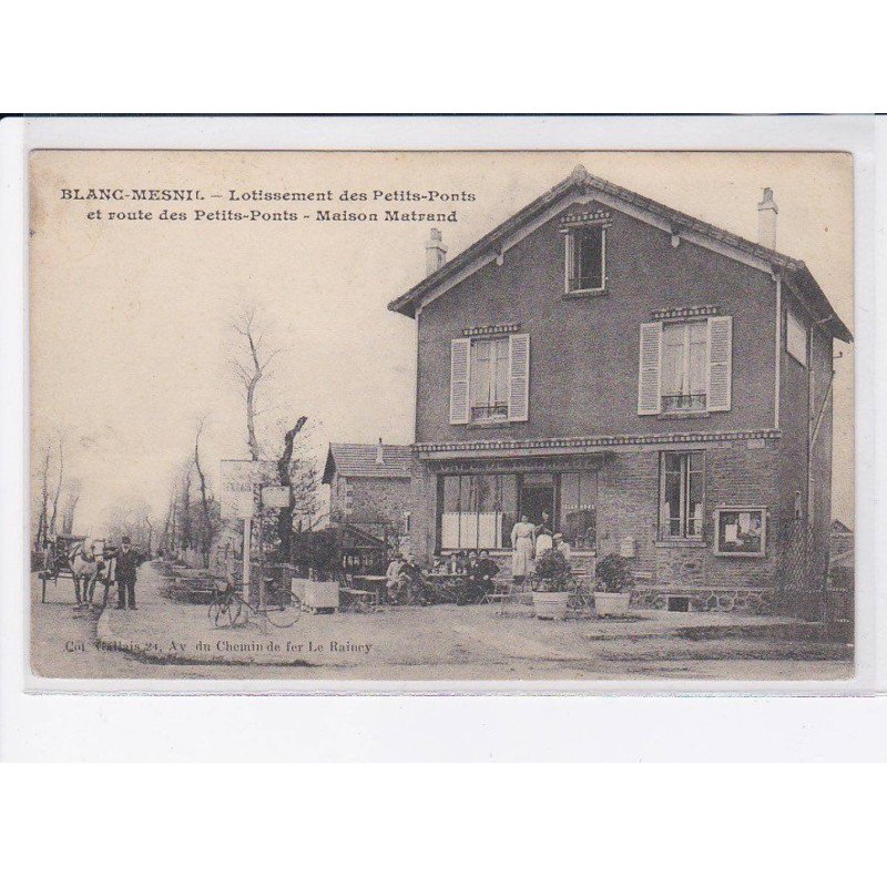 BLANC-MESNIL: lotissement des petits-ponts et route des petits-ponts, maison matrand - très bon état