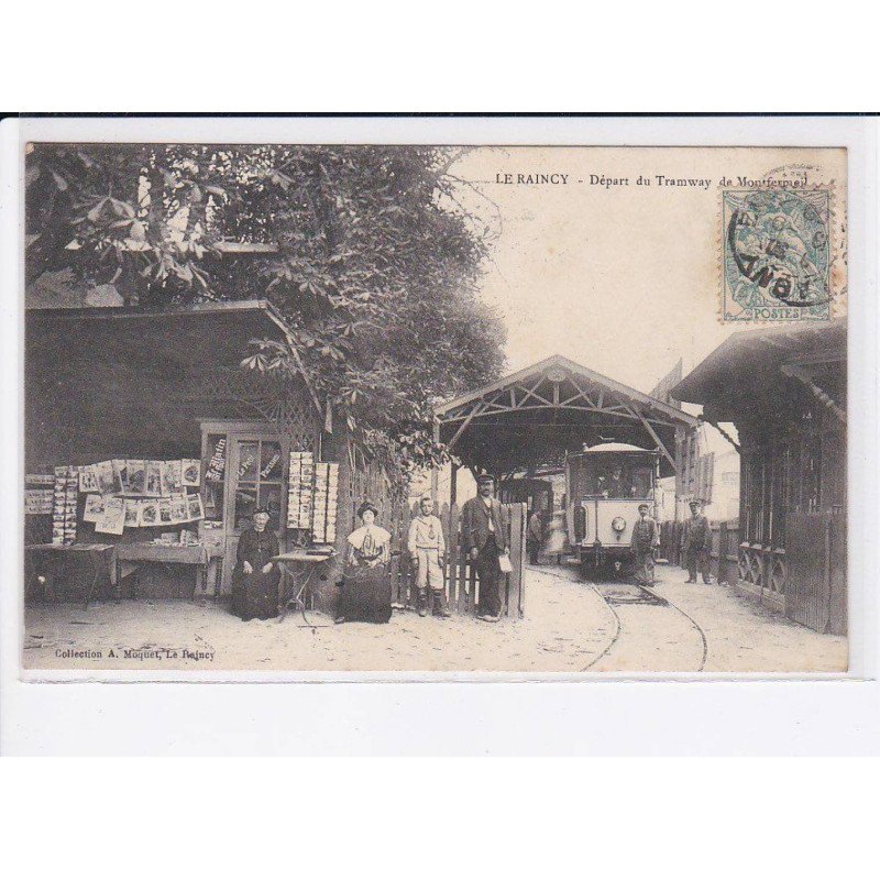 LE RAINCY: départ du tramway de montfermeil - état