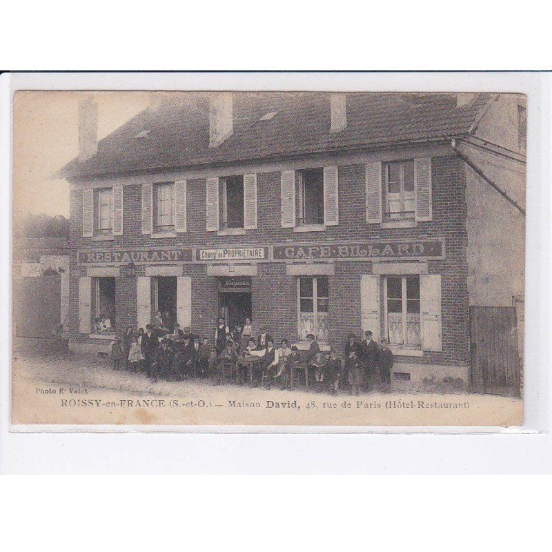 ROISSY-en-FRANCE: maison david, restaurant, café billard - très bon état