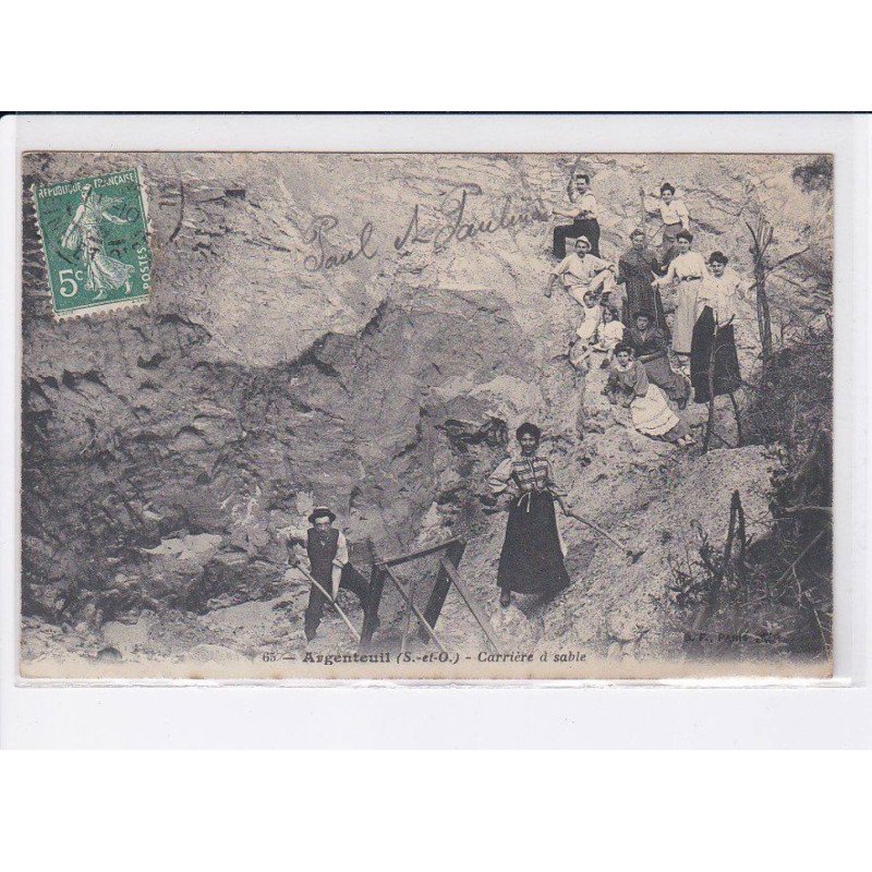 ARGENTEUIL: carrière à sable - très bon état