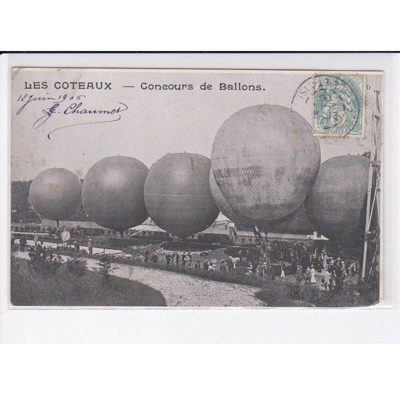 LES COTEAUX: concours de ballons - état