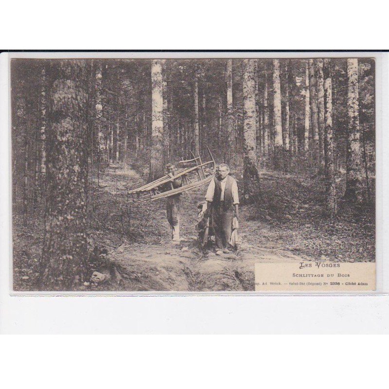 SAINT-DIE: schlittage du bois - très bon état