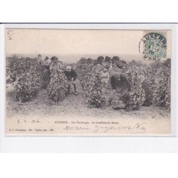 AUXERRE: les vendanges, la cueillette du raisin - très bon état