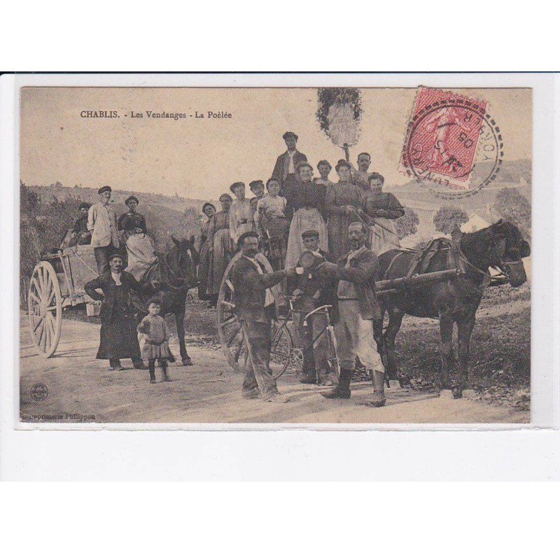 CHABLIS: les vendangesn, la poèlée - état