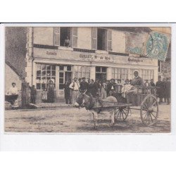 CURGY: maison guillet, écpierie guillet maison de vin, boulangerie, attelage âne - état