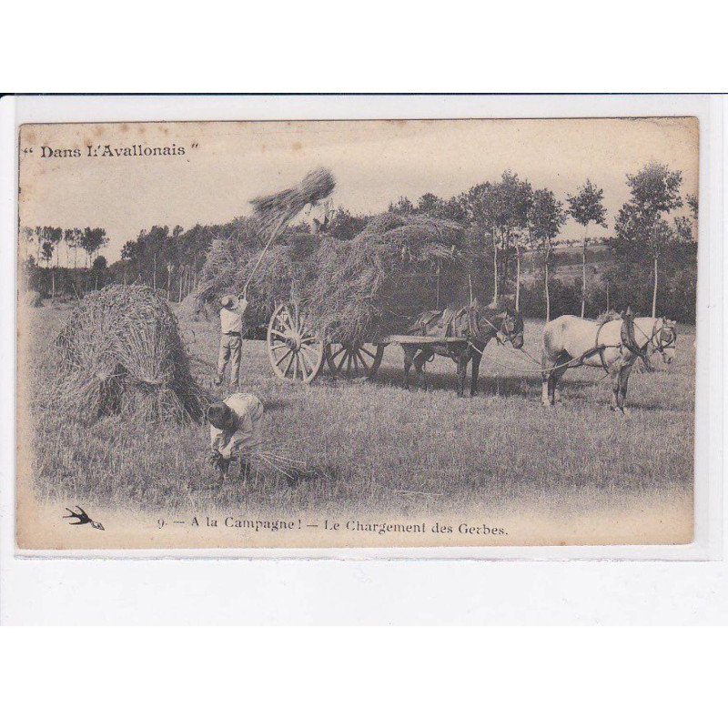 AVALLON: a la campagne! le chargement des gerbes - état