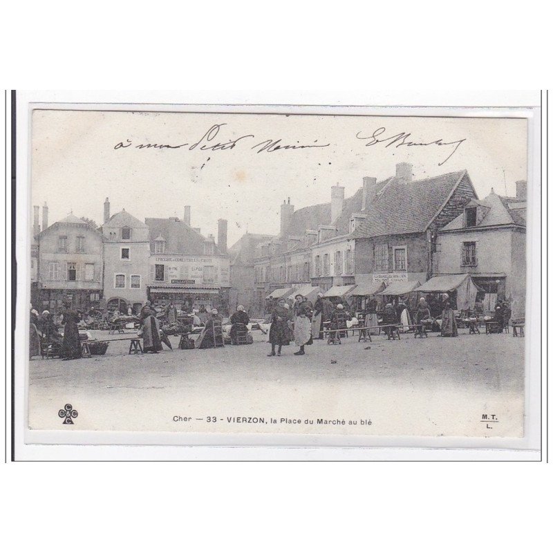 VIERZON : la place du marché au blé - tres bon etat