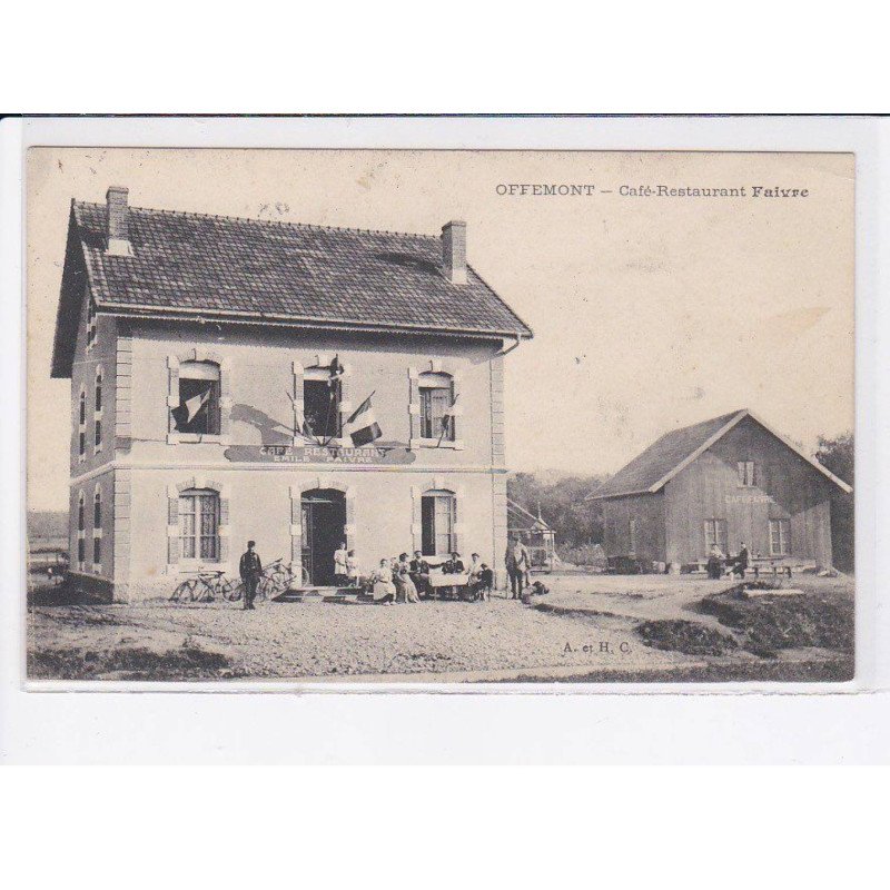 OFFEMONT: café-restaurant faivre - très bon état
