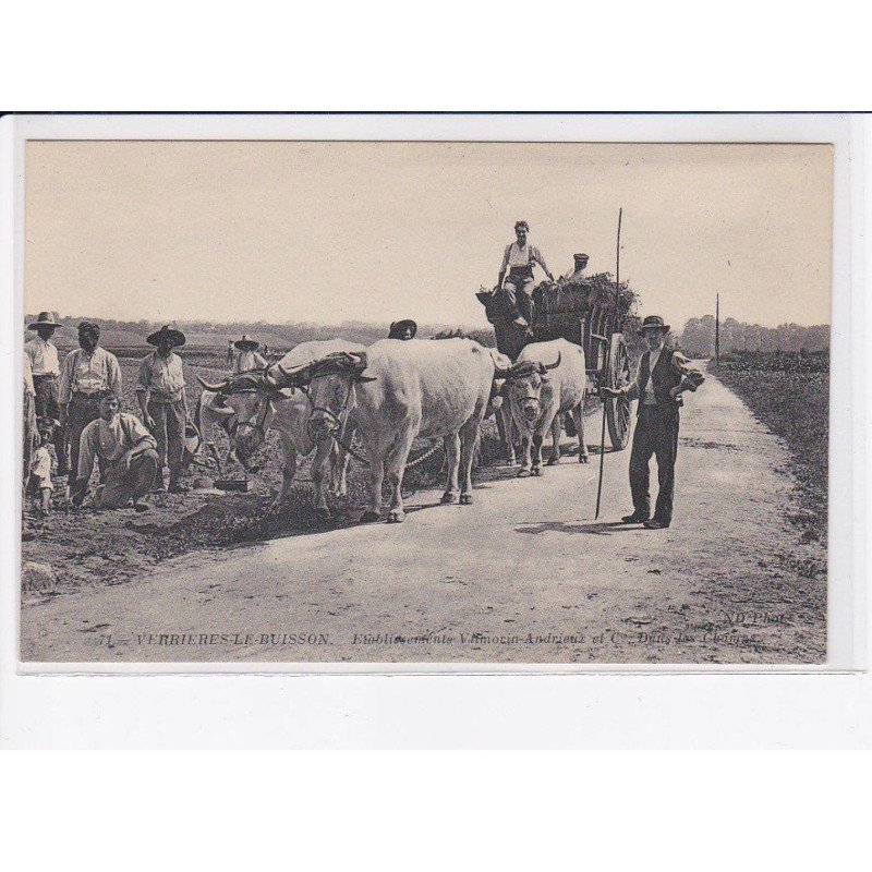 VERRIERE-le-BUISSON: établissements vilmorin-andrieux dans les champs - très bon état