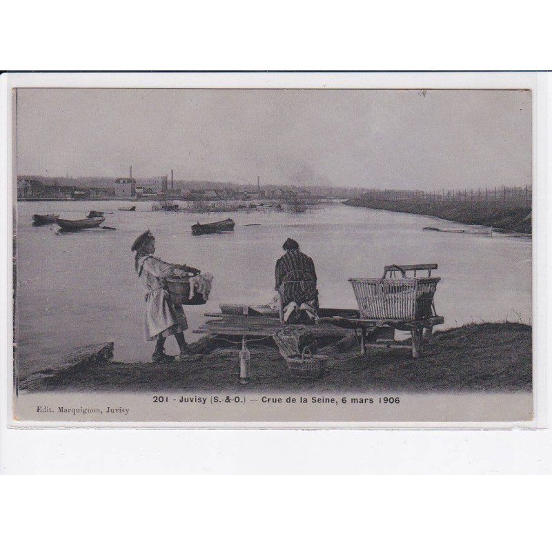 JUVISY: crue de la seine, 6 mars 1906 - très bon état