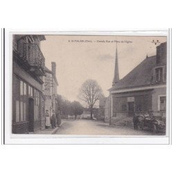 St-PALAIS : grande rue et place de l'eglise - tres bon etat